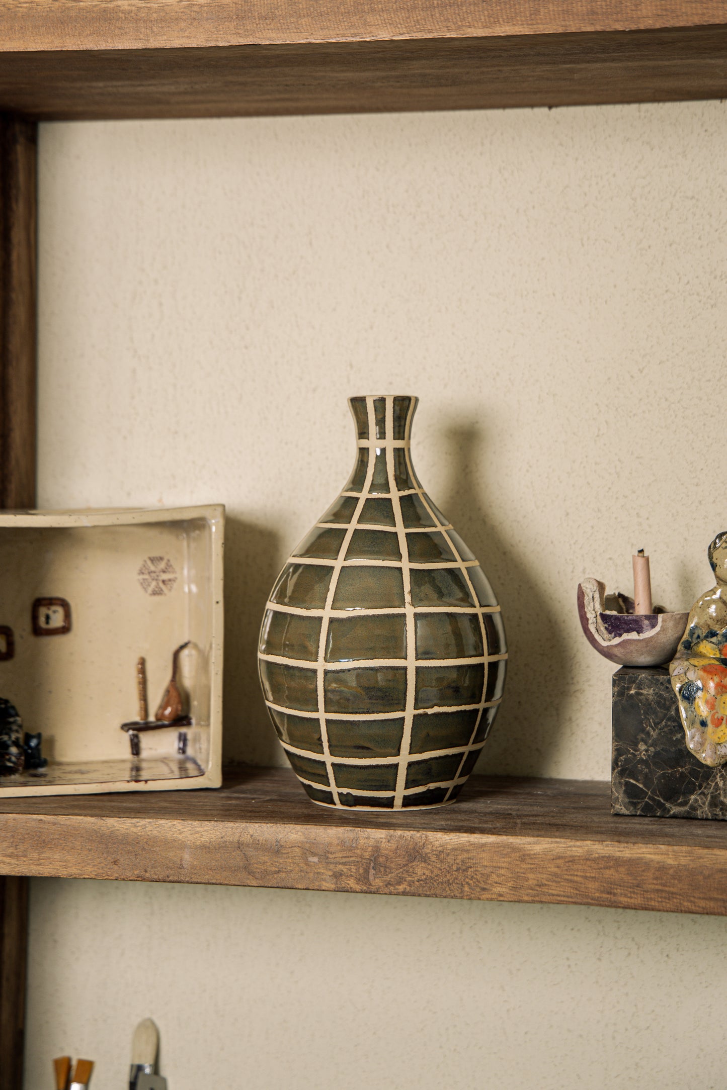 Geometric Ceramic Vase