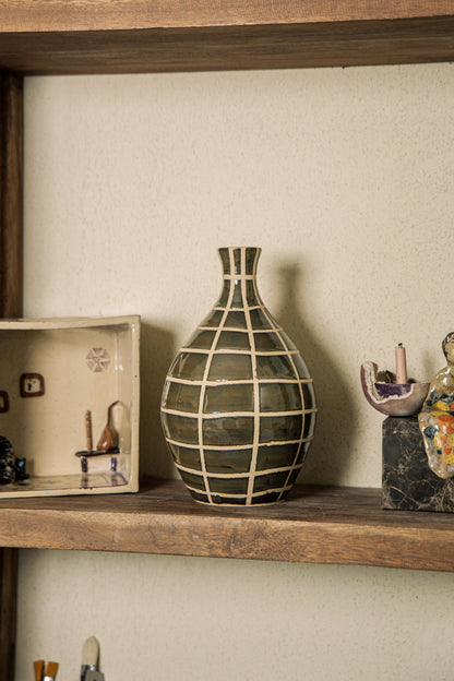 Geometric Ceramic Vase